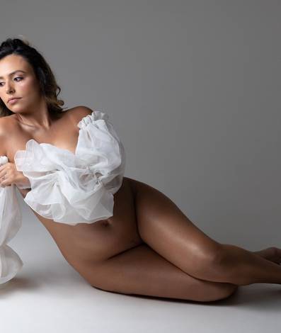 Gestante de Allexya à espera do Nicolas