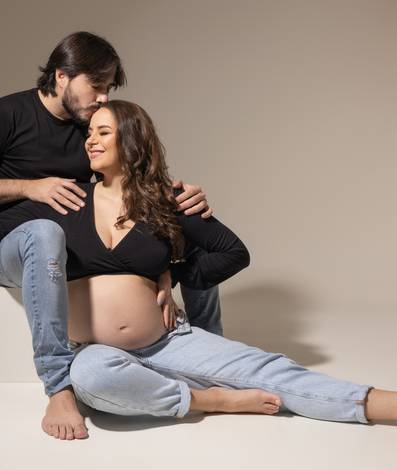 Gestante de Juliene & Michel à espera da Maya