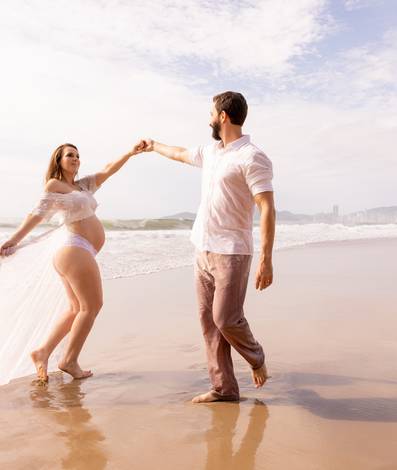 Gestante de Regiani & Paulo César à espera de Lucca