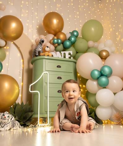 Smash the cake  de Ethan 1ano - tema Safari