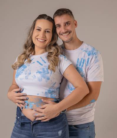 Gestante de Ensaio revelação - TINTA