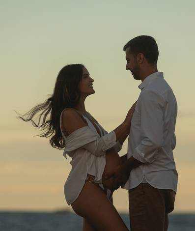 Gestante de Mariana + Leonardo = Martina + Helena