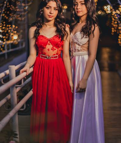 Ensaio 15 anos de Ensaio debutante Gêmeas: Ana Laura & Ana Lívia