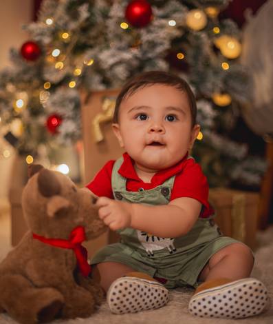 Família de Ensaio de Natal: Carol e Família
