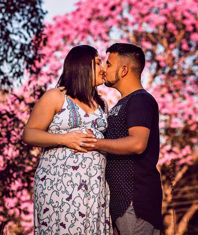 Gestante de Ensaio Gestante: Gislaine & Samuel