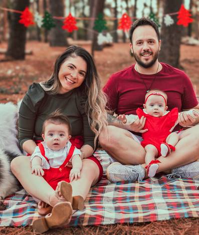 Família de Mini-Ensaio Externo de Natal - Parte 2
