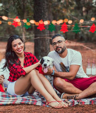 Família de Mini-Ensaio Externo de Natal - Parte 3 