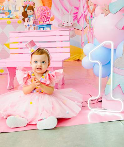 FESTA INFANTIL de FOTOGRAFIA DE FESTA INFANTIL NA ESTAÇÃO DO FAZ E CONTA | MARIA CAROLINA 1 ANO