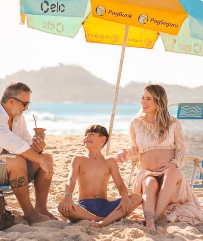 Gestante de Esperando Rael | Praia do Campeche