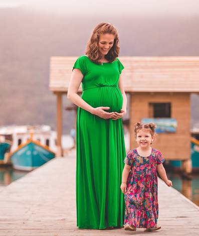 Gestante de Esperando Francisco