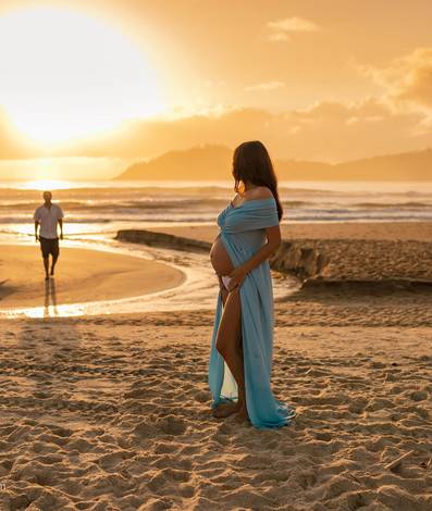 Gestante de Rafa e Tininha esperando o Caetano