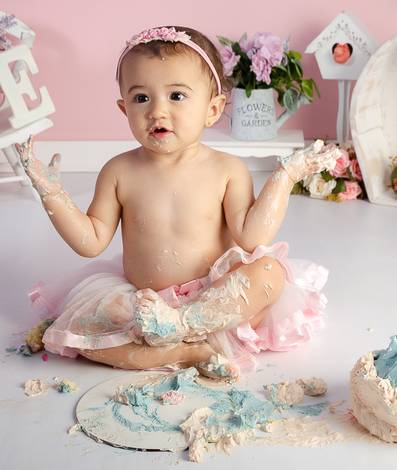 Cake Smash de Smash the cake Betina_Camila e Andrio