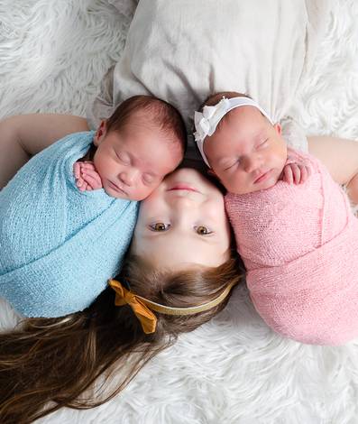 Newborn de GÊMEOS - Ana Clara e Antônio