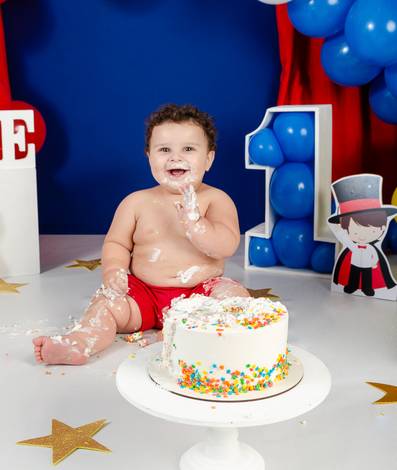 Cake Smash de Mágico  Pedro Henrique 1 aninho