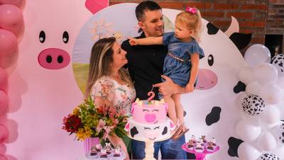 Aniversário de Aniversário de Dois Anos da Cecília