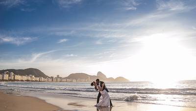 Trash the dress de Gisele e Igor