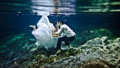 Trash the dress de Carol e Thiago