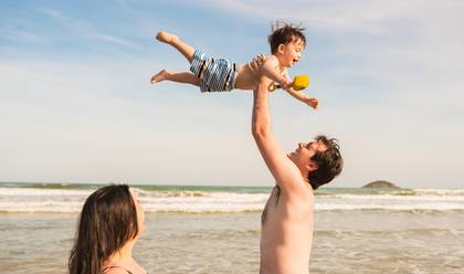 Ensaios de Família de Ensaio de família na praia