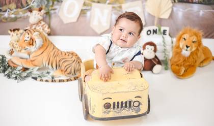 Smash the Cake de Davi 01 ano