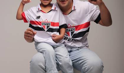 Ensaio minimalista de dia dos pais