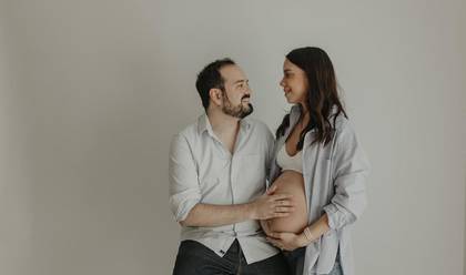 Gestante Estúdio de À espera Otávio 