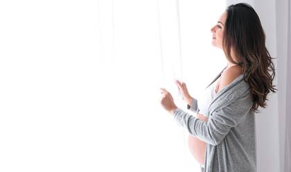 Gestante Estúdio de Á Espera de Laura