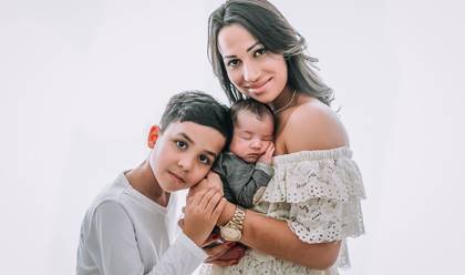 Gestante Estúdio de Newborn Gael 8 Dias