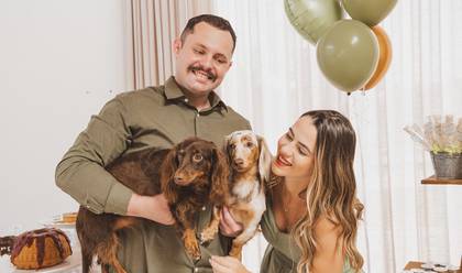 Família de Chá de Bebê do Bento