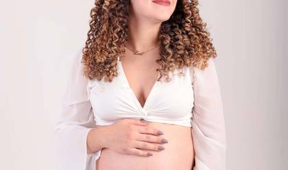 Gestante de Ensaio Gestante Moderno e Romântico de Aline