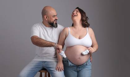 Gestante de Um Ensaio de Sonho e Superação - Caiane Pavanelli e Diogo