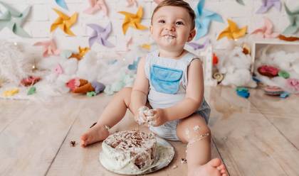 Smash The Cake de Benício - 12 meses