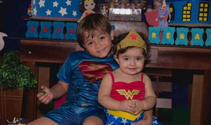 Aniversários de Renato 5 anos & Eduarda 1 ano