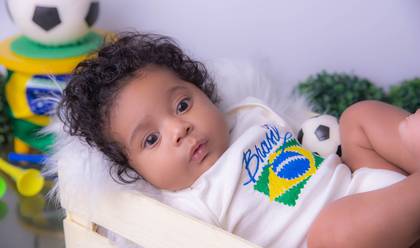 Crianças de Miguel 3 meses 