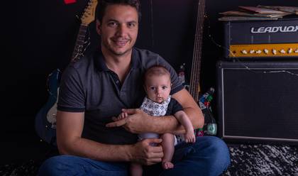 Crianças de Vicente 2 meses