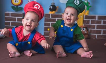 Crianças de Henrique e Rafael 7 meses