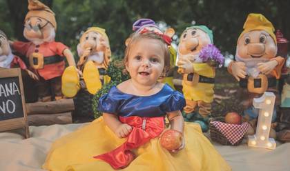 Smash The Cake de Giovana 12 meses - Branca de Neve 