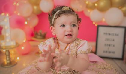 Smash The Cake de Princesa Júlia 1 aninho