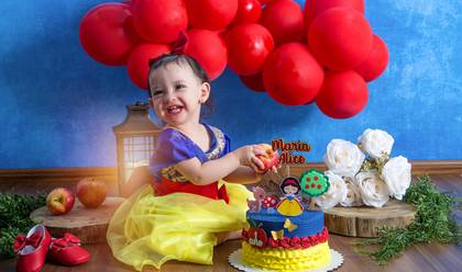 Smash the Cake de A branca de Neve da vez é a Maria Alice!