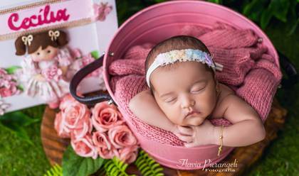 Newborn de Cecília 20 dias