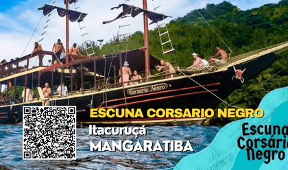 PASSEIO DE SAVEIROS EM ITACURUÇÁ de Saveiro Corsário Negro