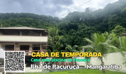 CASAS DE TEMPORADAS NA ILHA DE ITACURUÇÁ de Casa de Temporada Flexeira  com Piscina