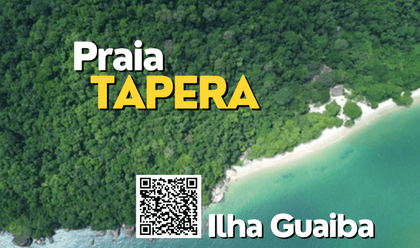 ILHA GUAÍBA de Praia da Tapera na Ilha Guaiba