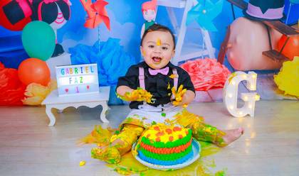 Smash the Cake de Gabriel 1 ano