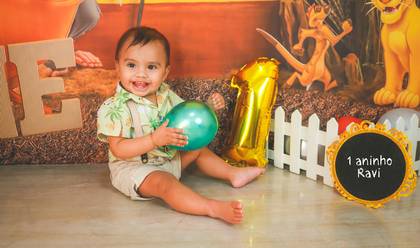 Smash the Cake de Ravi 1 ano