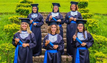 Formatura de Aline, Cíntia, Mariana e Michelle