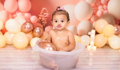 Smash the Cake de Eloá 1 ano