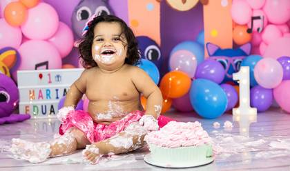 Smash the Cake de Maria Eduarda 1 ano