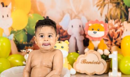 Smash the Cake de Benício 1 ano