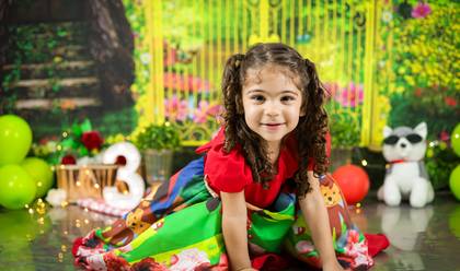 Ensaio Infantil de Alice 3 anos