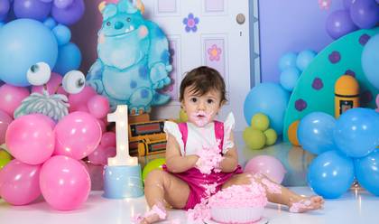 Smash the Cake de Letícia 1 ano